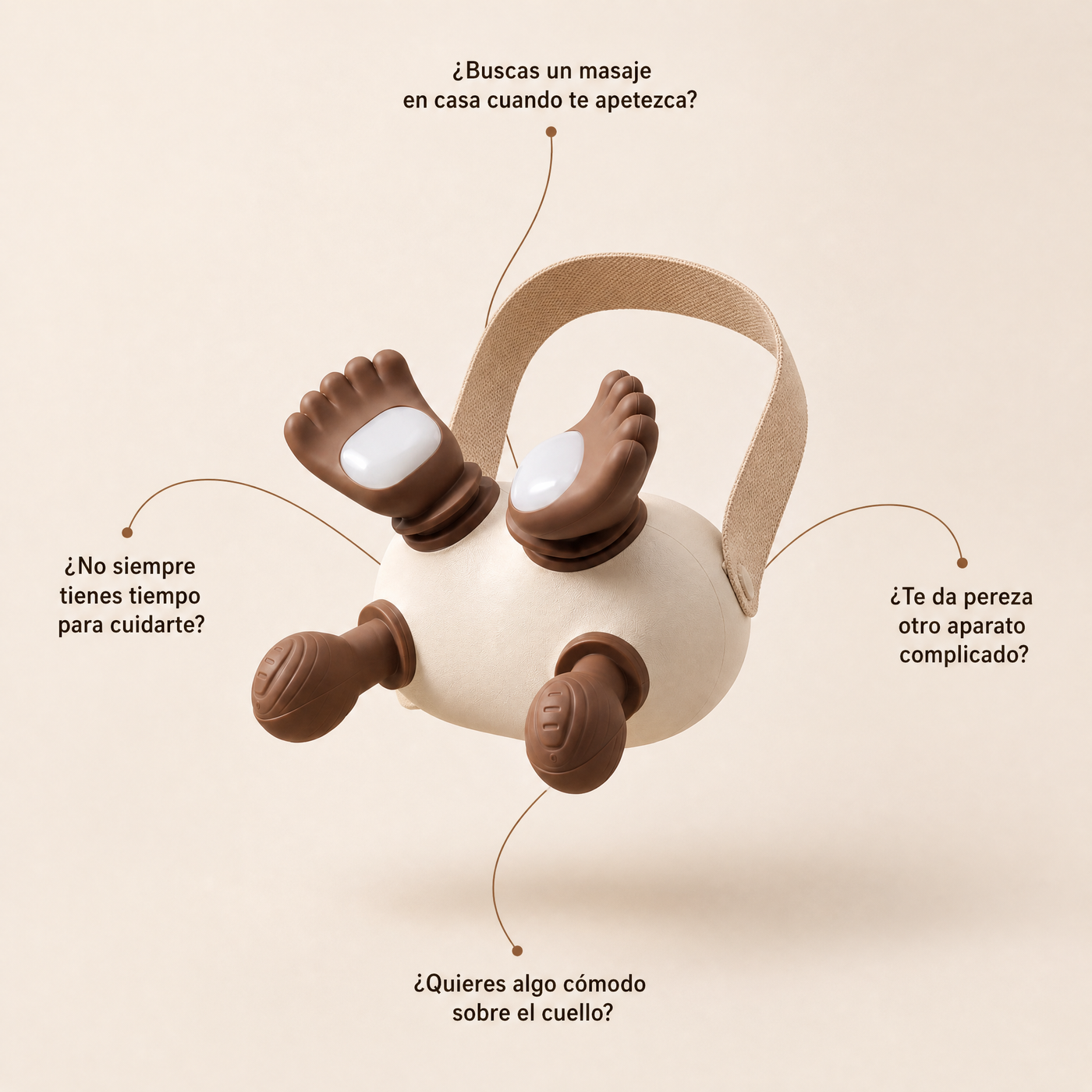 Masajeador Cervical Efecto Manos Reales